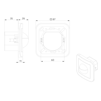 BEG Luxomat UP Wandbewegungsmelder 92623 