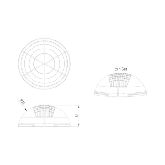 BEG Abdecklammelen für PD4-DE + UP 92313 