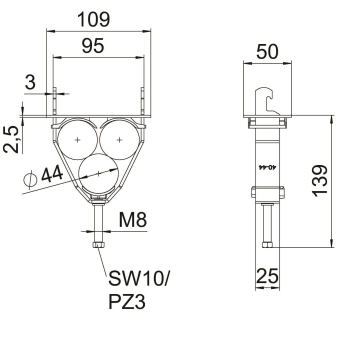 OBO 2056U-E44 FT Bügelschelle f.3 