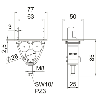 OBO 2056U-E28 FT Bügelschelle f.3 