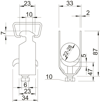 OBO 2056 M2 28 FT Bügelschelle 
