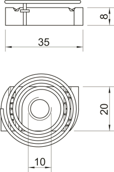 OBO MS41SNF M10 F Gleitmutter m.Feder f. 