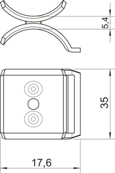 OBO 2058 M2 12 DD Doppelwanne 8-12mm St 