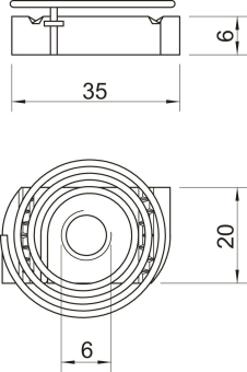 OBO MS41SNF M6 F Gleitmutter m.Feder 