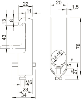 OBO 2056W 16 FT Bügelschelle 12-16mm St 