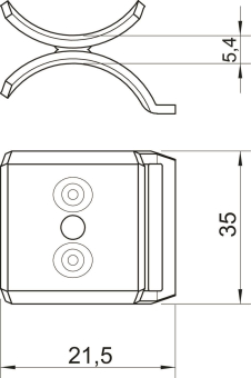 OBO 2058 M2 16 DD Doppelwanne 12-16mm St 