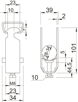 OBO 2056 2 34 FT Bügelschelle 2-fach 