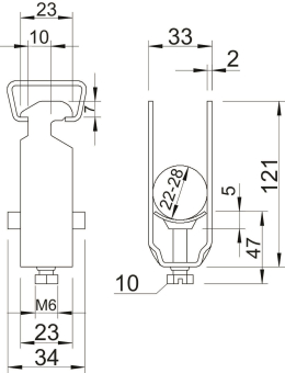 OBO 2056 3 28 FT Bügelschelle 3-fach 