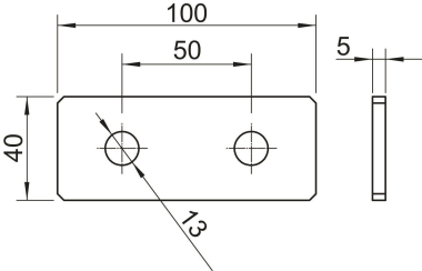OBO GMS 2 VP A2 Verbindungsplatte m.2 