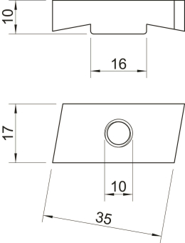 OBO MS40SN M10 ZL Gleitmutter 