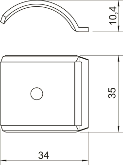 OBO 2058FW M 28 A2 Gegenwanne 22-28mm A2 