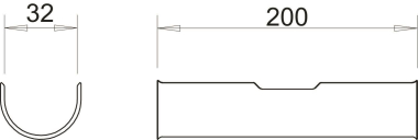 OBO 2058 LW 32 Langwanne f.Bügelschelle 