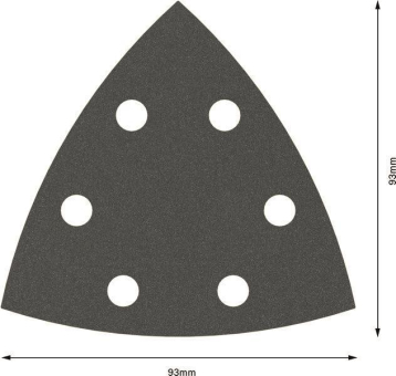 Bosch 5Schleifblatt F355 93mm 2608605195 