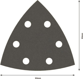 Bosch 5Schleifblatt F355 93mm 2608605197 