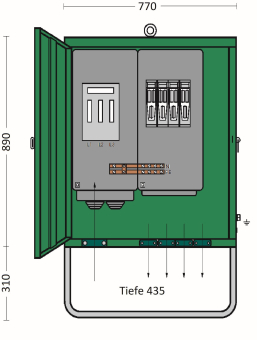ET Gruppenverteilerschrank 138 GV 200-4L 