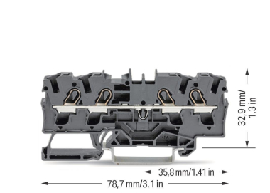 WAGO 2004-1405 4-Leiter-Durchgangsklemme 