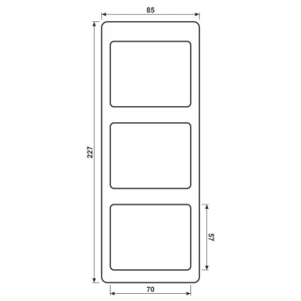 JG Rahmen 3fach SE               SL583WW 