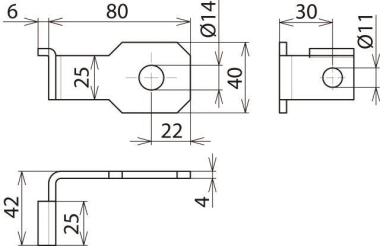 Dehn Anschlussbügel IF1 AB EXFS IF1 W 14 
