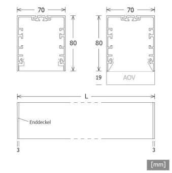 LTS Anbau-&    LK-P 070.001 OAG/... weiß 