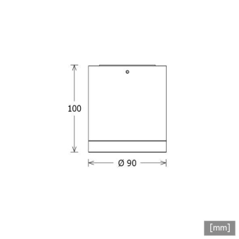 LTS Aufbaudownlight Button Mini weiss 