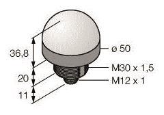 Turck LED-Anzeige Kennleuchte K50LGRY2PQ 