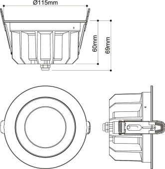 SLV DOWNLIGHT P 115 18 WM 840 60 1010761 