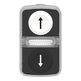 Schneider Leucht-Doppeldruck ZB4BW7A1724 