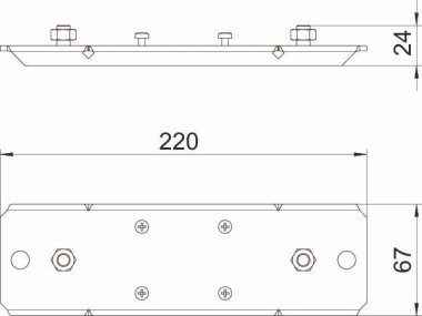 OBO BSKM-AD 0711 Auflager f.abgehängte 