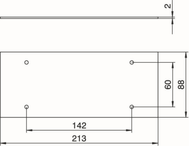 OBO T12L P03S 9011 Abdeckplatte 