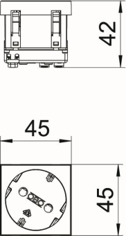 OBO STD-D3 MZGN1 Steckdose 33° 1f 