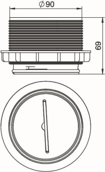 OBO TUK V 9011 Tubus f.Kassette 