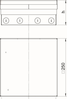 OBO UDHOME9 2V UT V Bodentank kpl zwei 