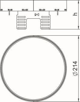 OBO RKRN2UZD3R4MS25 Runde Kassette blind 
