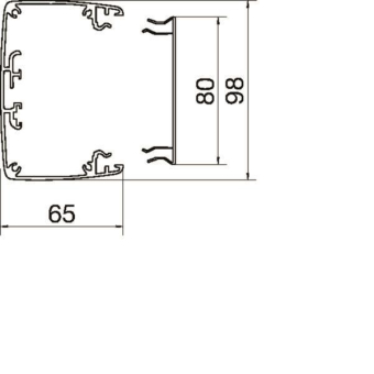 Hager Deckenanschlusssäule  DAS802800ELN 