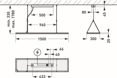 TRIL Hängeleu. 2360 G2 H2 1500mm 8909351 