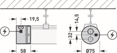 Trilux Tugra KS 58 PC 05 Set     8089000 