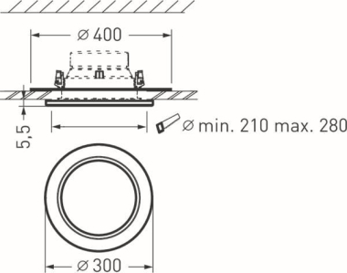 TRILUX SNS RC07 SP drm 280       7191200 