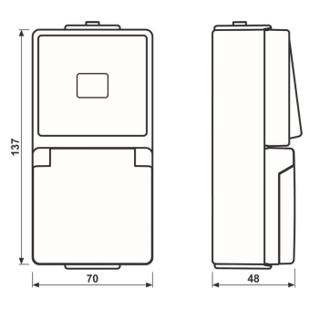 JG SCHUKO-Steckdose mit Wipp-     676KOW 