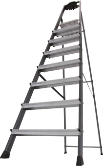 KRAU SECURO-Alu-Leiter 8 Stufen   126467 