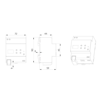 BEG 93338 DA64-  DA64-230/KNX REG DALI-2 