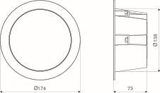 STEIN Downlight 1100lm RS PRO DL150 SC 