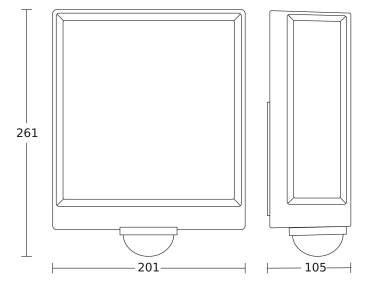 STEIN Außenleuchte L40 SC grafit 3000K 