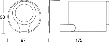 STEIN Wandstrahl. Spot ONE Slave  058623 