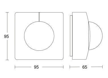 Steinel       IS 345 KNX - Aufputz eckig 