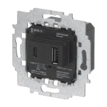 BJ Netzteil-Einsatz USB A+C       6475 U 