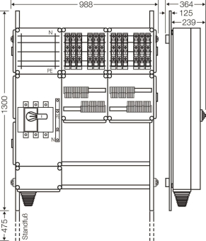 Hensel Ladeverteiler f. Mi EV 11kW 12000 