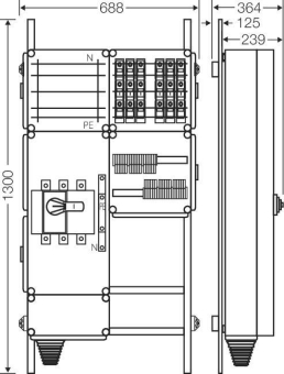 Hensel Ladeverteiler f.6 Mi EV 11kW 6000 