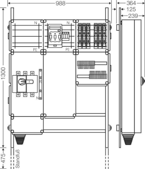 Hensel Ladeverteiler f.6 Mi EV 11kW 6001 