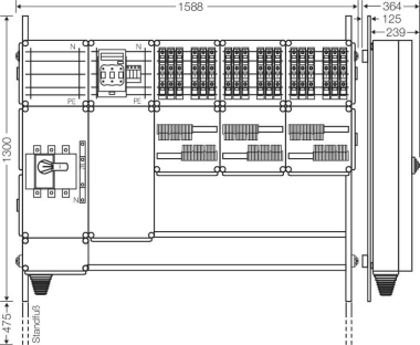Hensel Ladeverteiler f. Mi EV 11kW 18001 