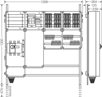 Hensel Ladeverteiler f. Mi EV 11kW 12001 
